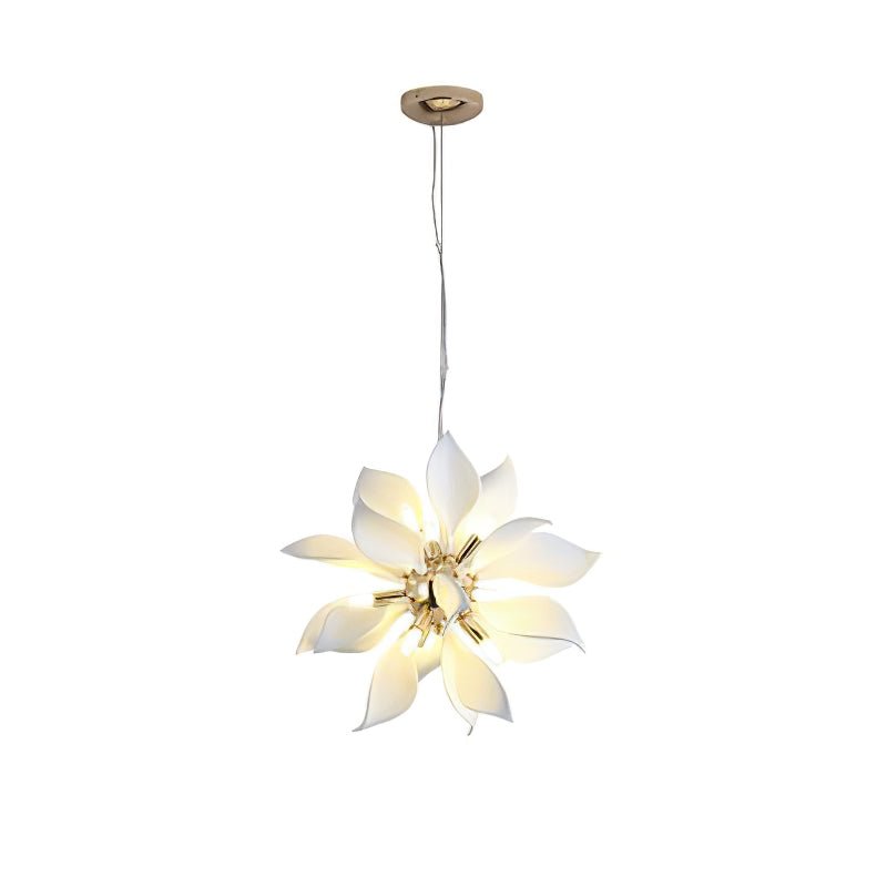 Ceramic Petals Blooming Chandelier - Elegant Design, LED Compatible