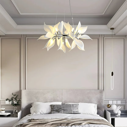 Ceramic Petals Blooming Chandelier - Elegant Design, LED Compatible