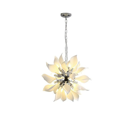 Ceramic Petals Blooming Chandelier - Elegant Design, LED Compatible