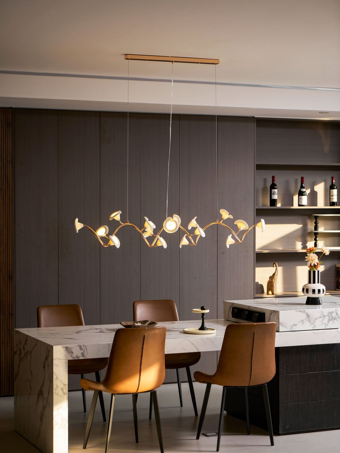 Cerisium Blossom Chandelier - Elegant Design with Adjustable Height &