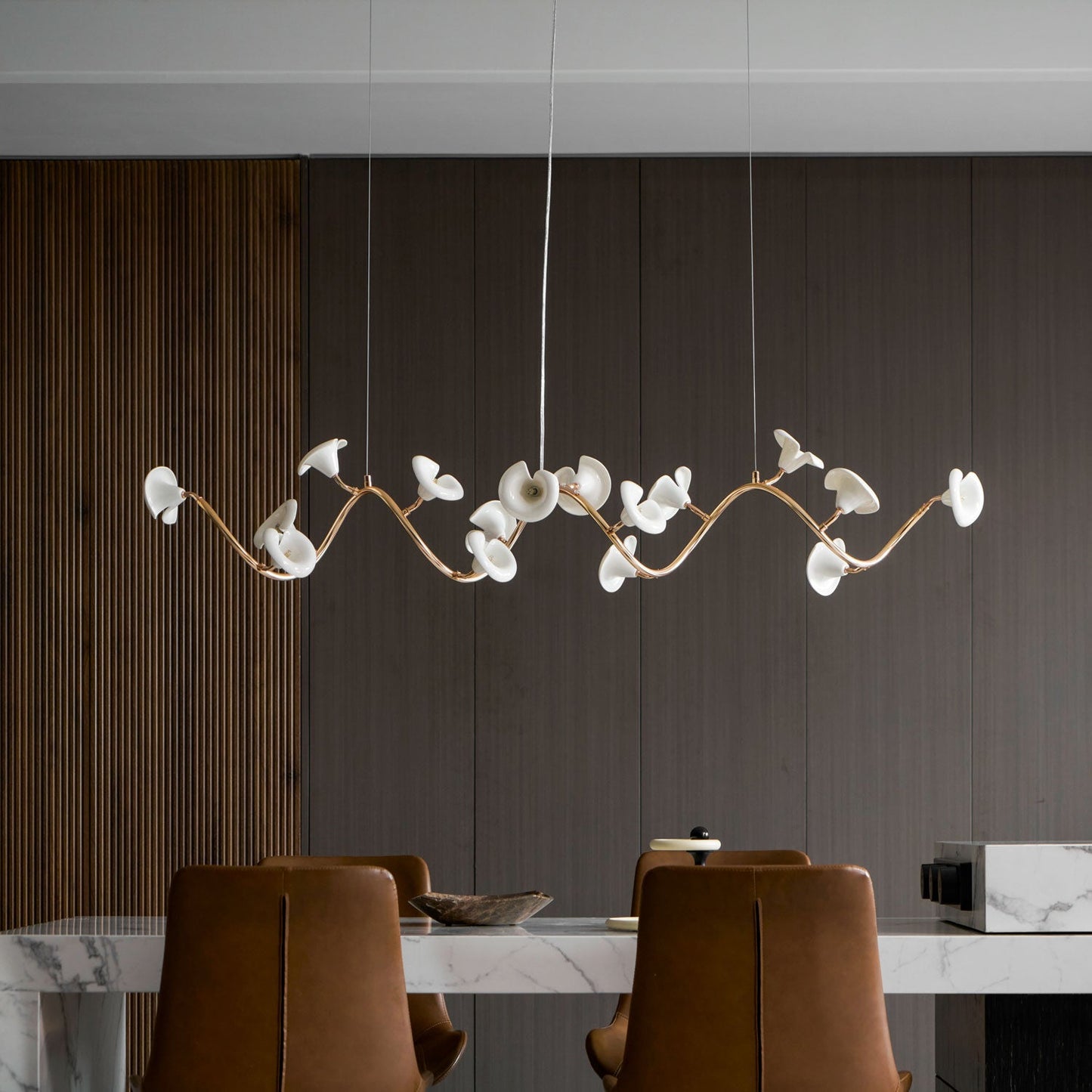 Cerisium Blossom Chandelier - Elegant Design with Adjustable Height &