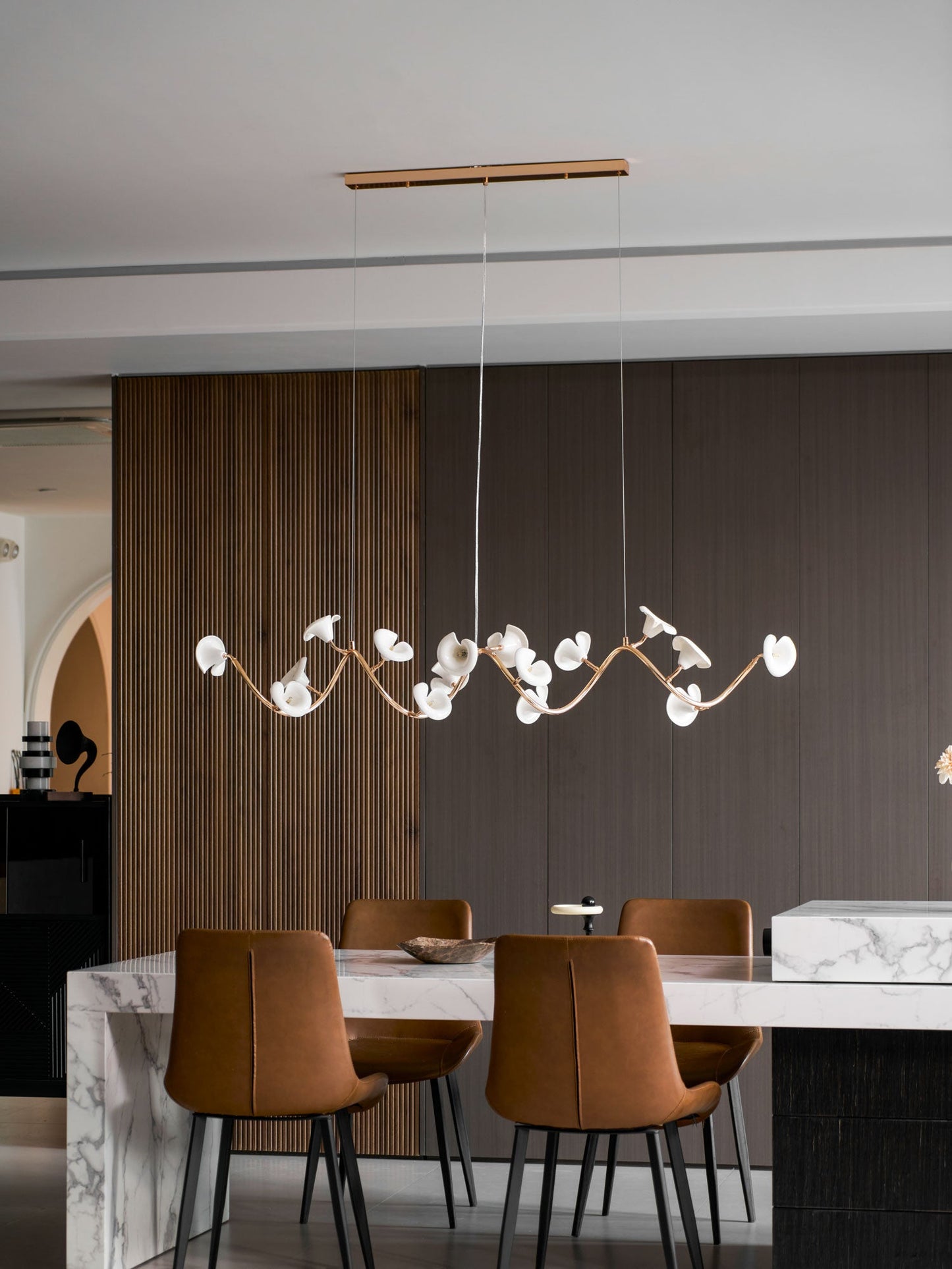 Cerisium Blossom Chandelier - Elegant Design with Adjustable Height &