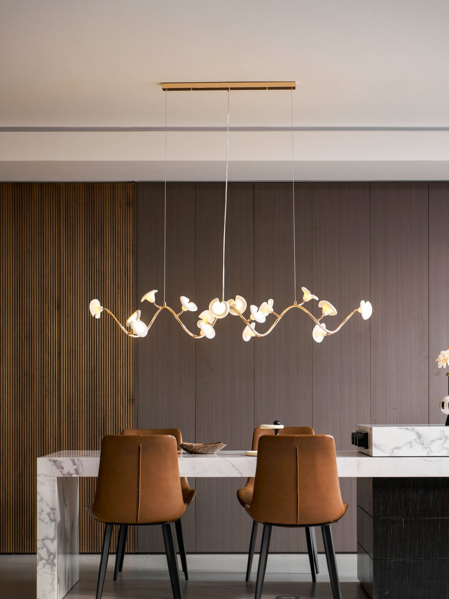 Cerisium Blossom Chandelier - Elegant Design with Adjustable Height &
