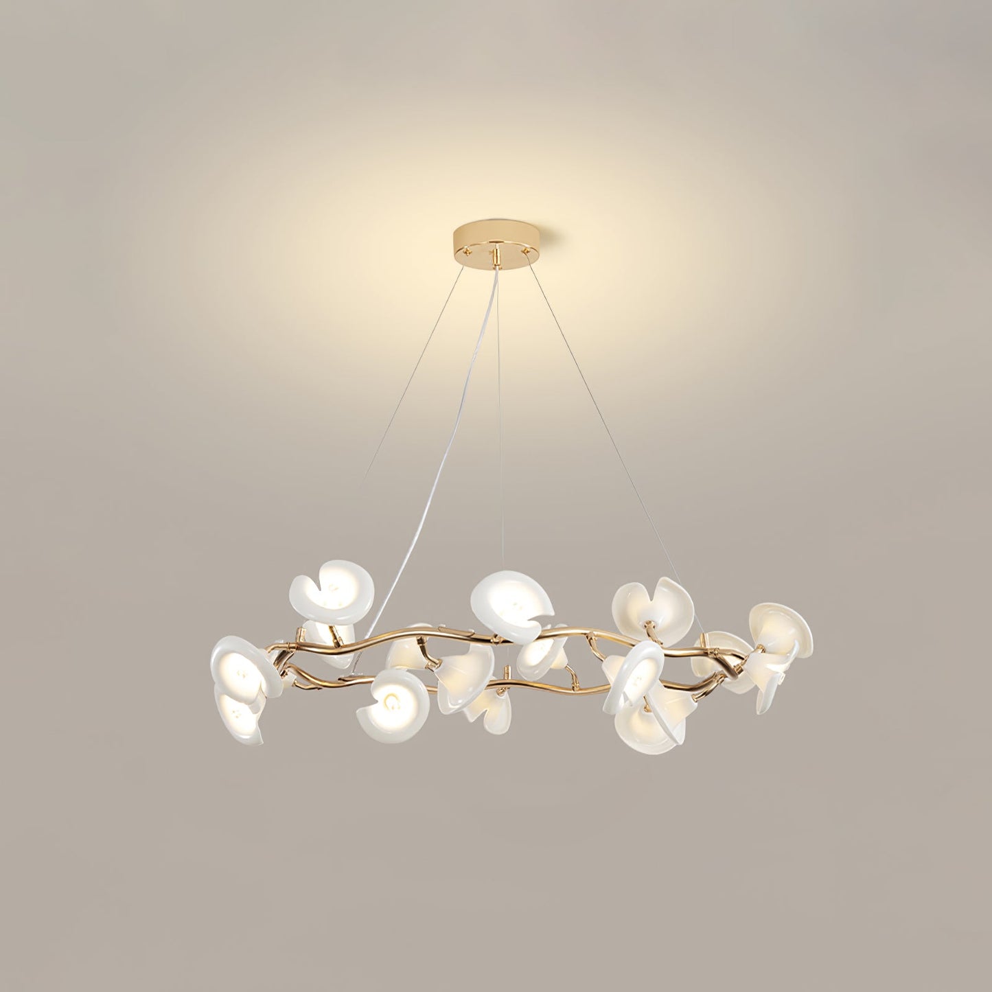 Cerisium Blossom Chandelier - Elegant Design with Adjustable Height &