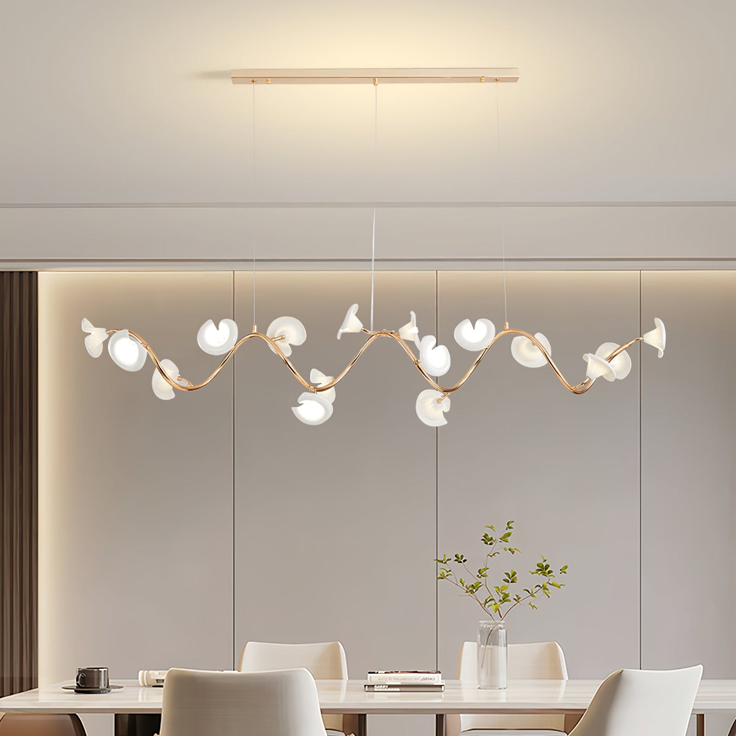 Cerisium Blossom Chandelier - Elegant Design with Adjustable Height &