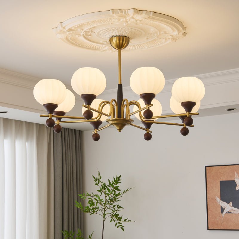 Ceylian Crystal Chandelier - Elegant Lighting with Adjustable Brightne