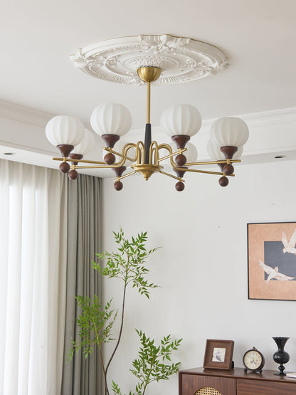 Ceylian Crystal Chandelier - Elegant Lighting with Adjustable Brightne