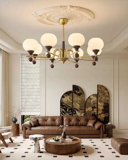 Ceylian Crystal Chandelier - Elegant Lighting with Adjustable Brightne