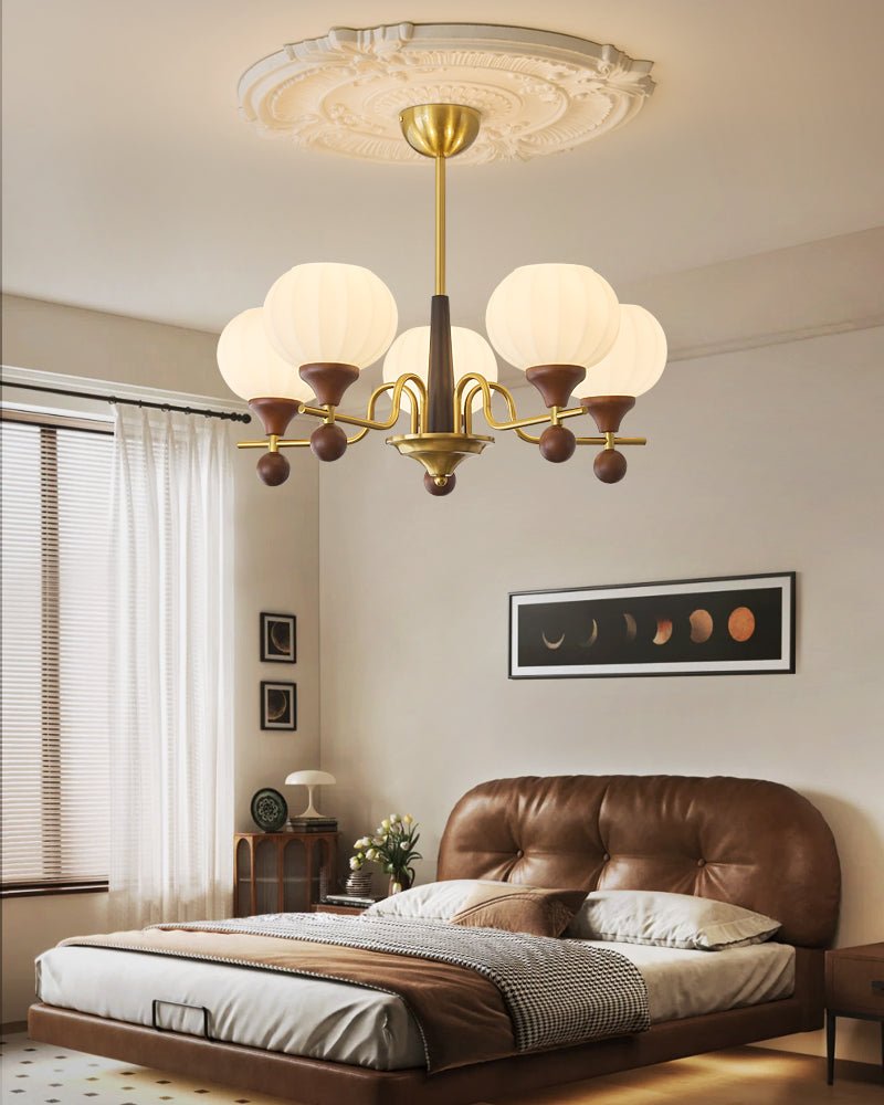 Ceylian Crystal Chandelier - Elegant Lighting with Adjustable Brightne