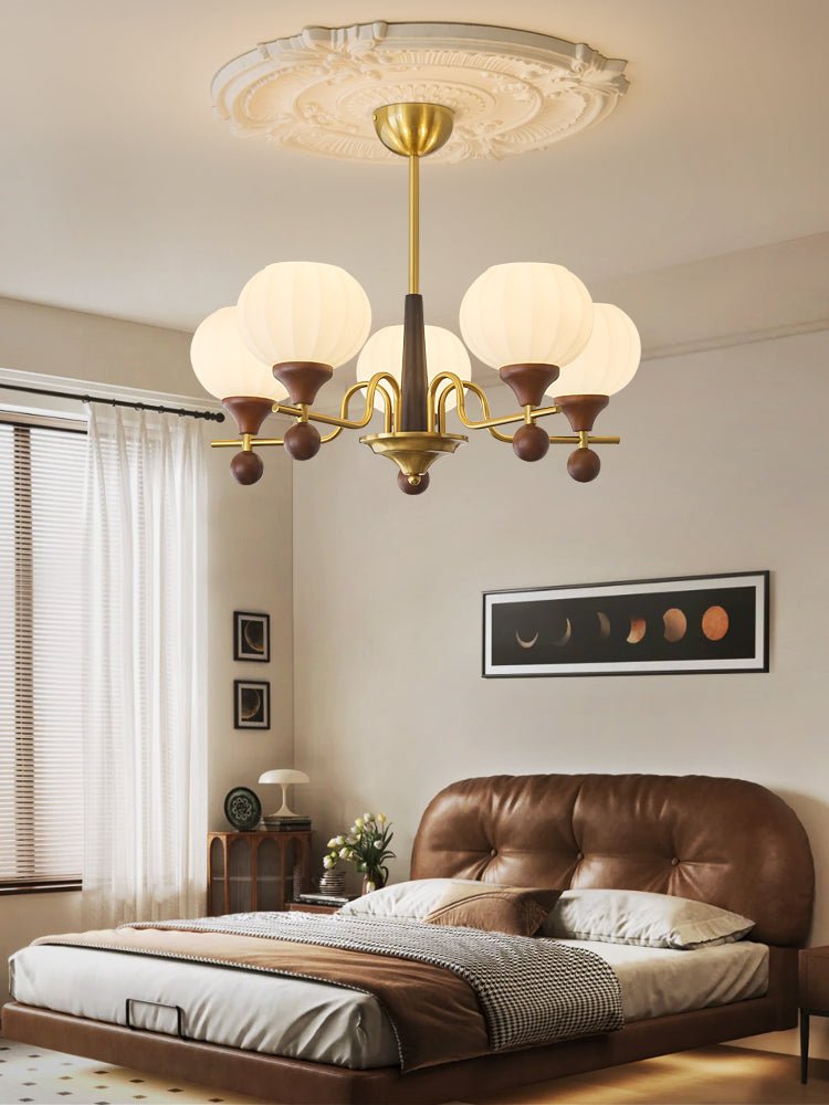 Ceylian Crystal Chandelier - Elegant Lighting with Adjustable Brightne