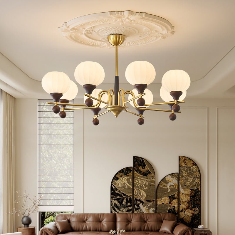Ceylian Crystal Chandelier - Elegant Lighting with Adjustable Brightne