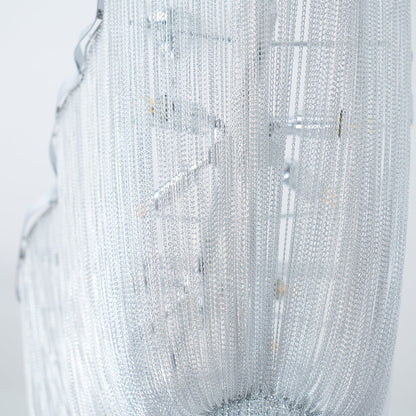 Elegant Shimmering Chandelier with Adjustable Height & Crystal Accents