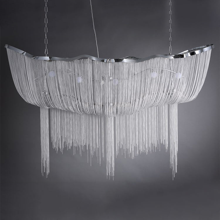 Elegant Shimmering Chandelier with Adjustable Height & Crystal Accents