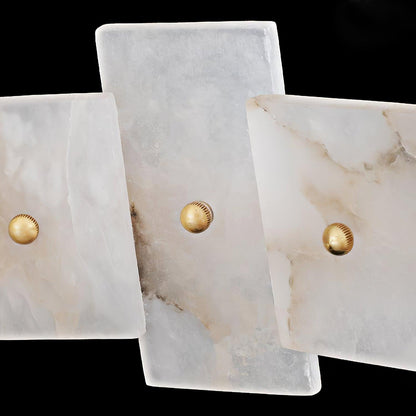 Alabaster Halo Chandelier - Elegant Design with Adjustable Brightness