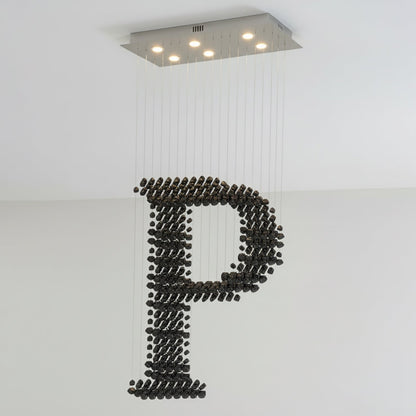Elegant Charcoal Chandeliers - Adjustable Height & Energy Efficient