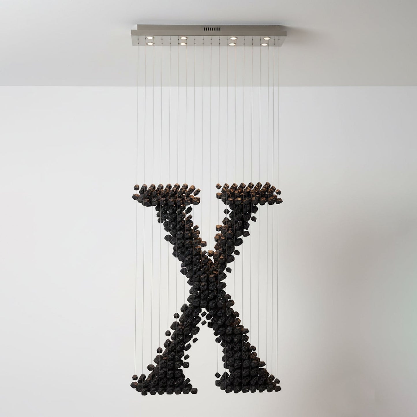 Charcoal Chandeliers X - Elegant Design with Adjustable Brightness