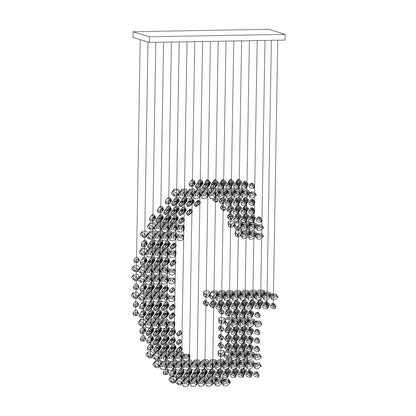 Charcoal Chandeliers G to L - Elegant Design, Adjustable Height