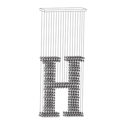 Charcoal Chandeliers G to L - Elegant Design, Adjustable Height