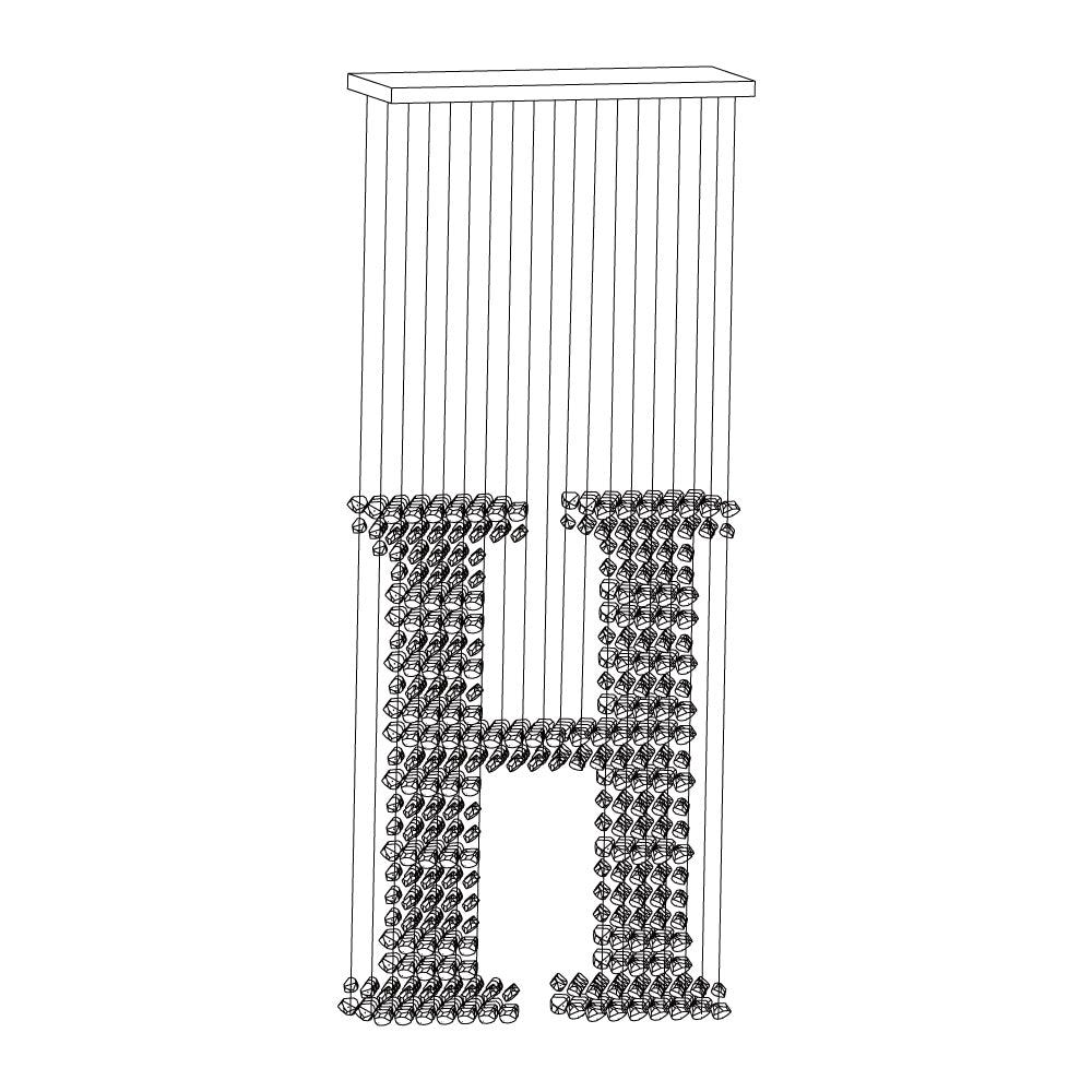 Charcoal Chandeliers H - Elegant Design with Adjustable Height & LED B