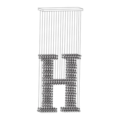 Charcoal Chandeliers H - Elegant Design with Adjustable Height & LED B