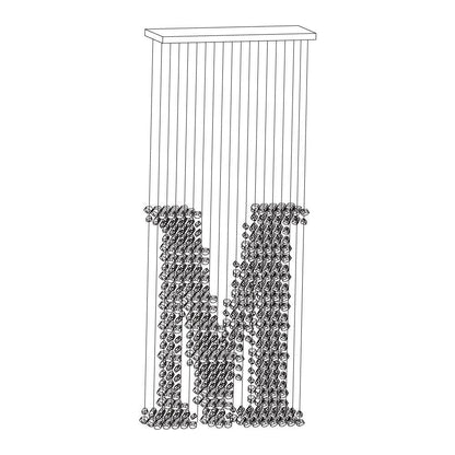 Charcoal Chandeliers M - Elegant Design with Adjustable Height & LED L