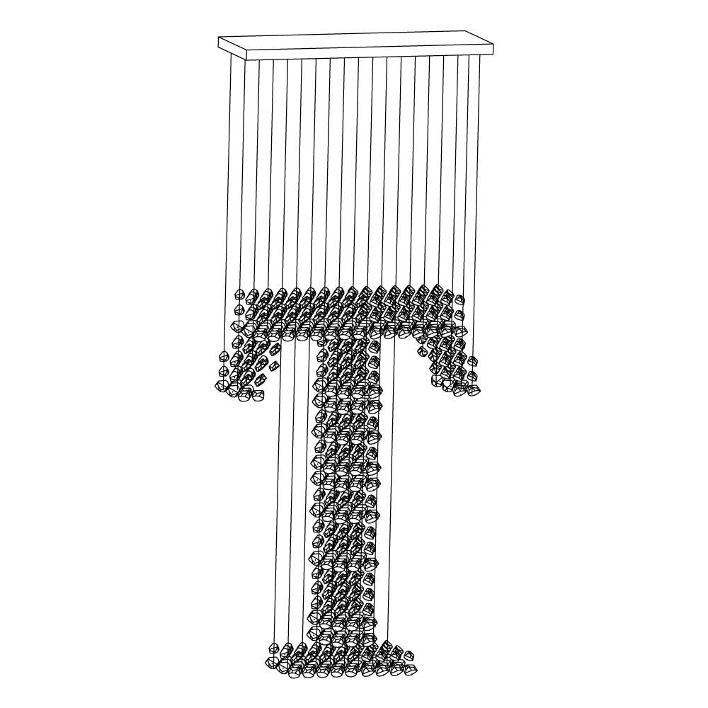 Charcoal Chandeliers - Elegant Design, Adjustable Height, LED Compatib