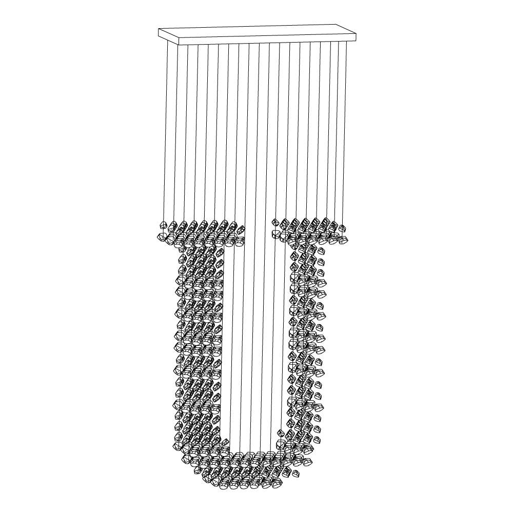 Charcoal Chandeliers - Elegant Design, Adjustable Height, LED Compatib