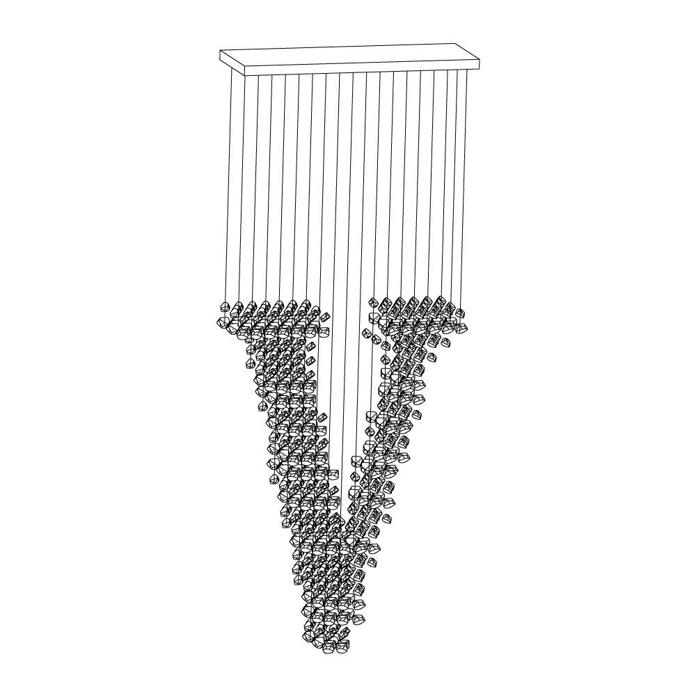 Charcoal Chandeliers - Elegant Design, Adjustable Height, LED Compatib