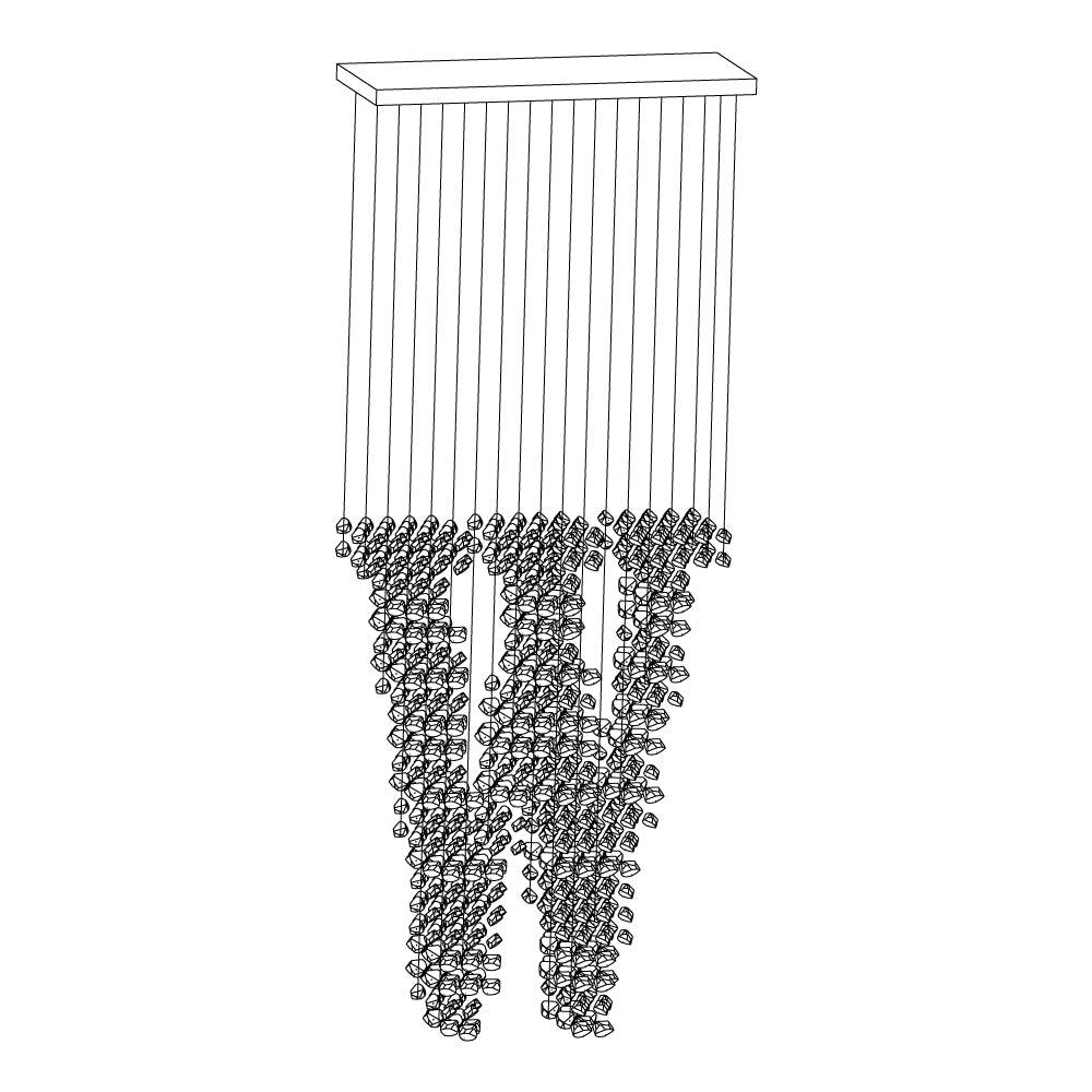 Charcoal Chandeliers - Elegant Design, Adjustable Height, LED Compatib