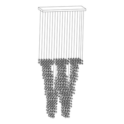 Elegant Charcoal Chandeliers with Adjustable Height and LED Compatibil