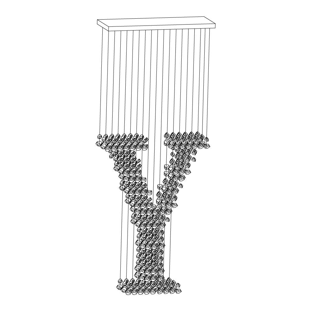 Charcoal Chandeliers - Elegant Design, Adjustable Height, LED Compatib
