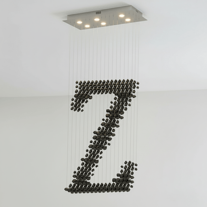 Charcoal Chandeliers Z - Elegant Lighting with Adjustable Brightness