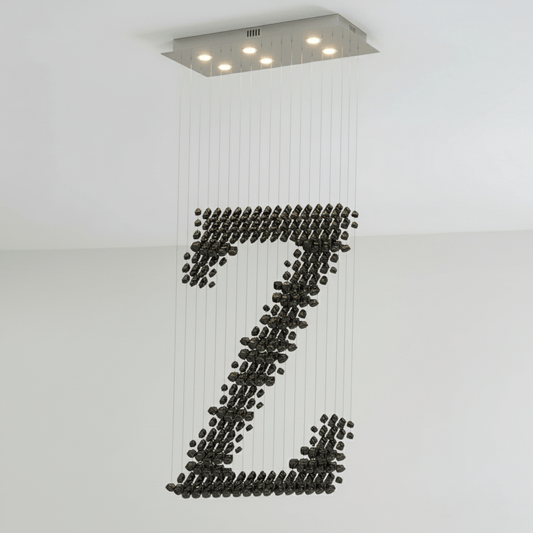Charcoal Chandeliers Z - Elegant Lighting with Adjustable Brightness