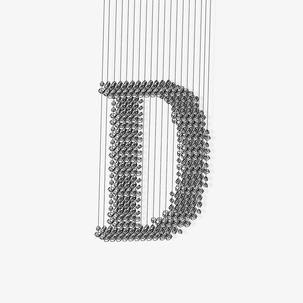 Charcoal Chandeliers D - Elegant Design with Adjustable Height & LED L