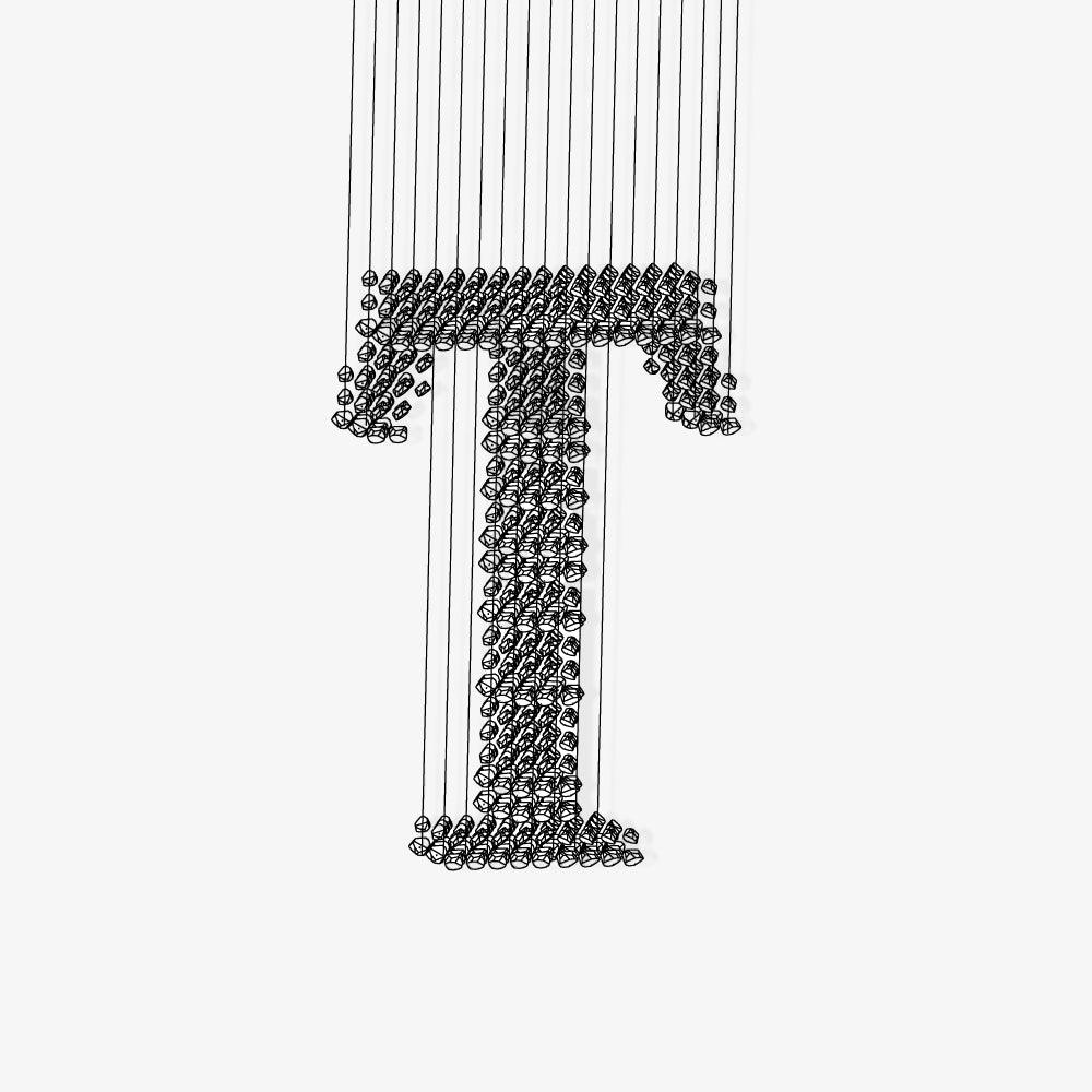 Elegant Charcoal Chandeliers - Adjustable Height & Energy Efficient Li
