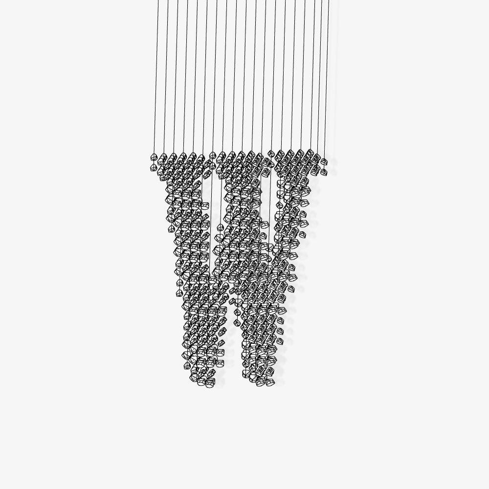 Elegant Charcoal Chandeliers with Adjustable Height and LED Compatibil