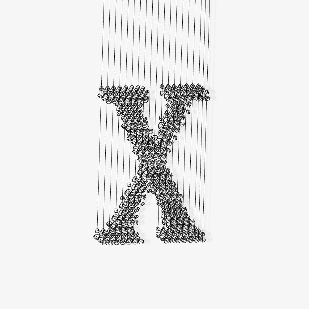 Charcoal Chandeliers X - Elegant Design with Adjustable Brightness