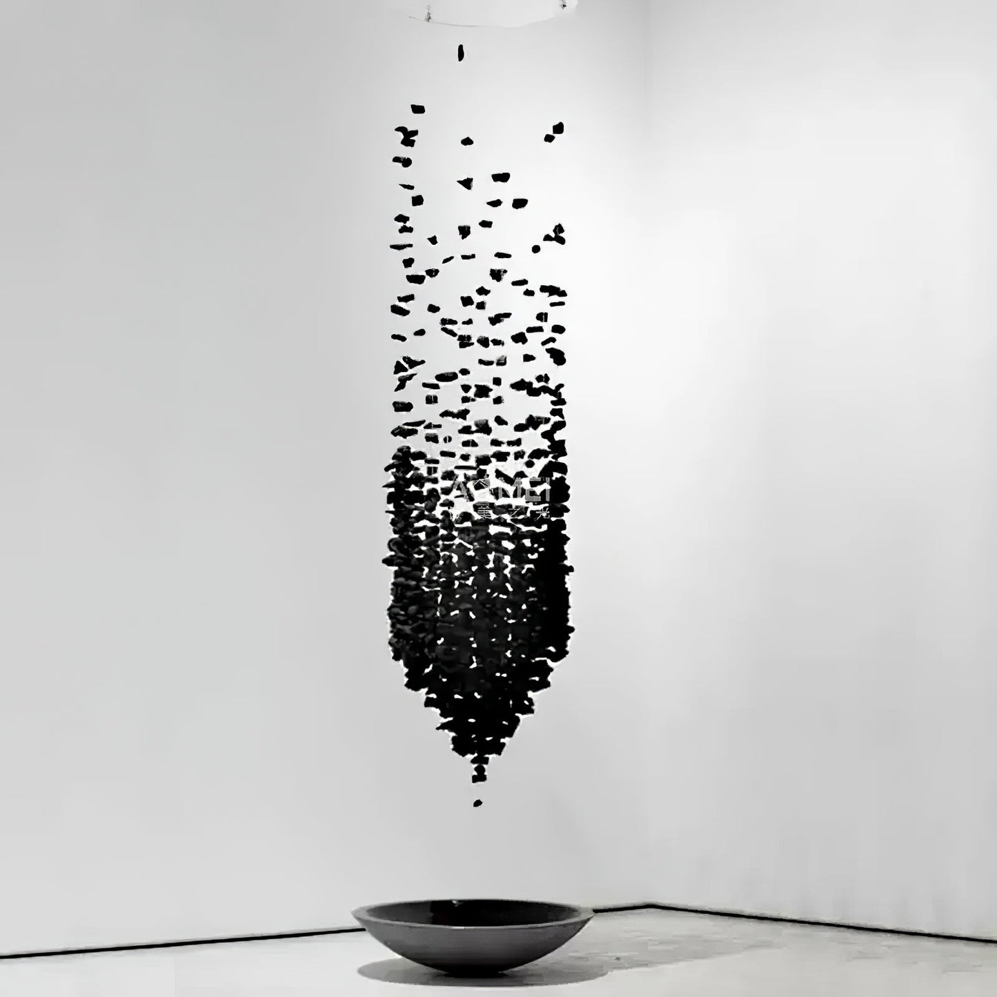 Elegant Black Stone Chandeliers - Adjustable Height, Energy Efficient