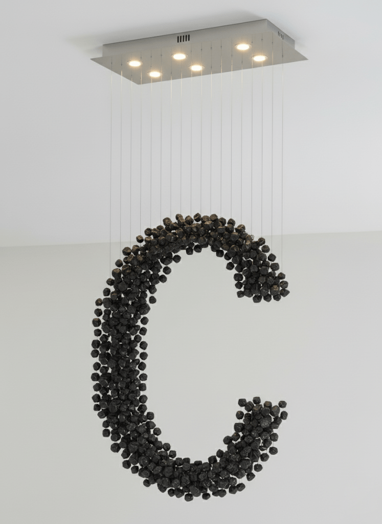 Charcoal Chandeliers - Elegant Design with Adjustable Brightness and E