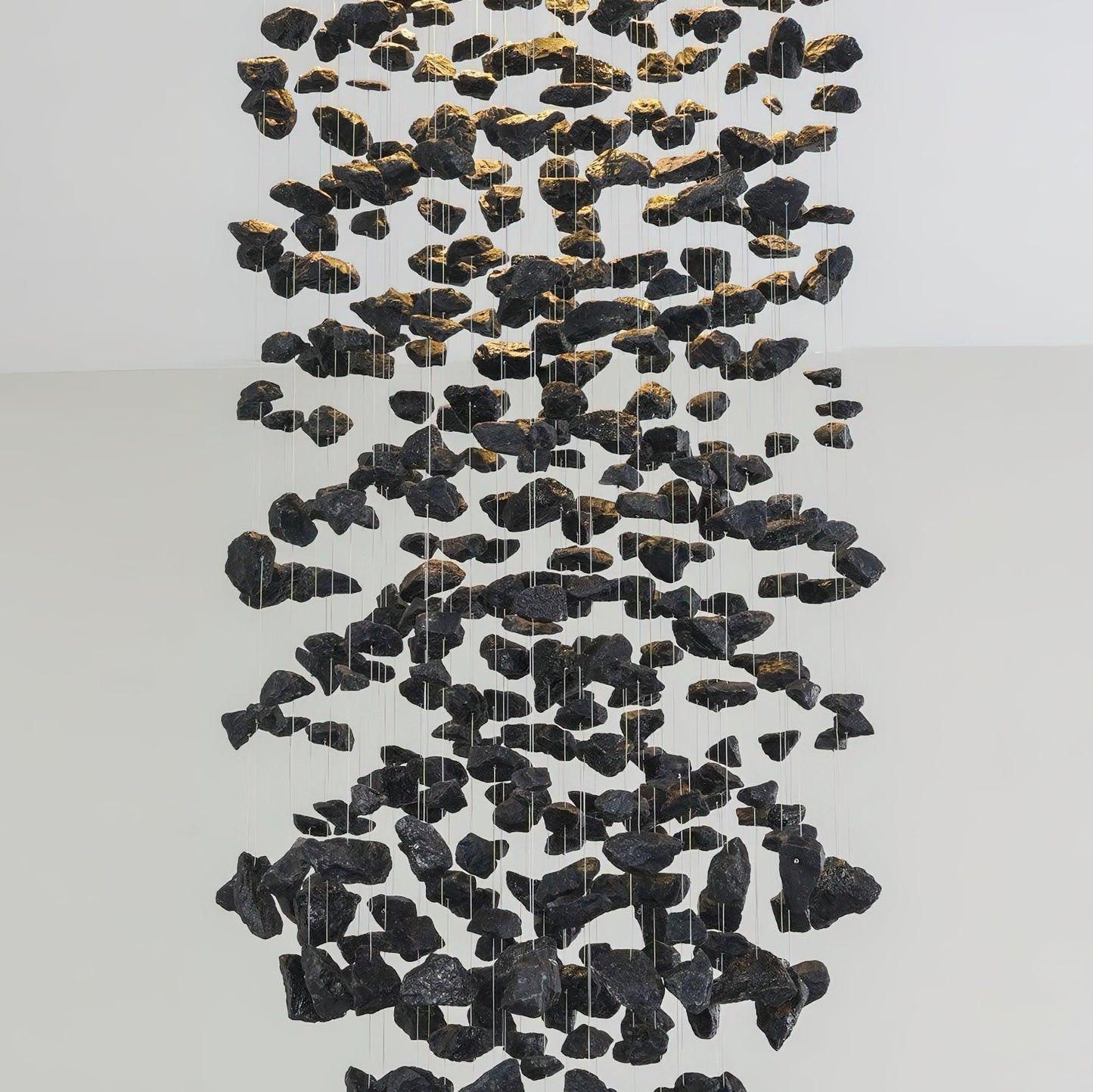 Elegant Charcoal Chandeliers - Adjustable Height, Energy Efficient Lig