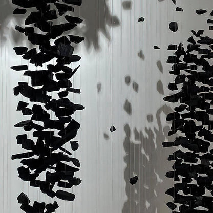 Elegant Charcoal Chandeliers L - Adjustable Height, LED Compatible