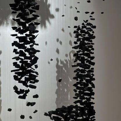 Elegant Charcoal Chandeliers - Adjustable Height, Energy Efficient Lig