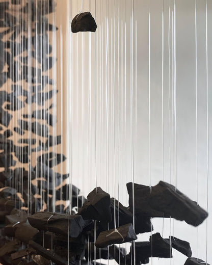 Charcoal Chandeliers V - Elegant Design with Adjustable Height & LED L