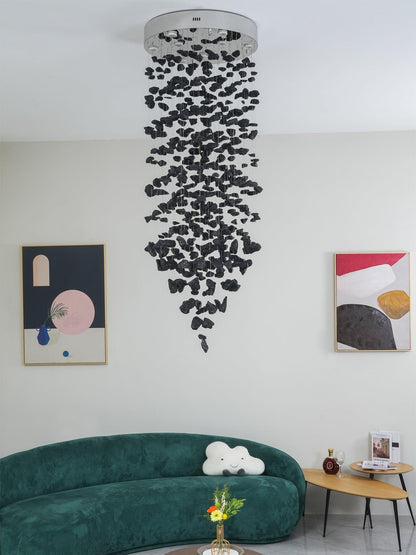 Charcoal Chandeliers G to L - Elegant Design, Adjustable Height