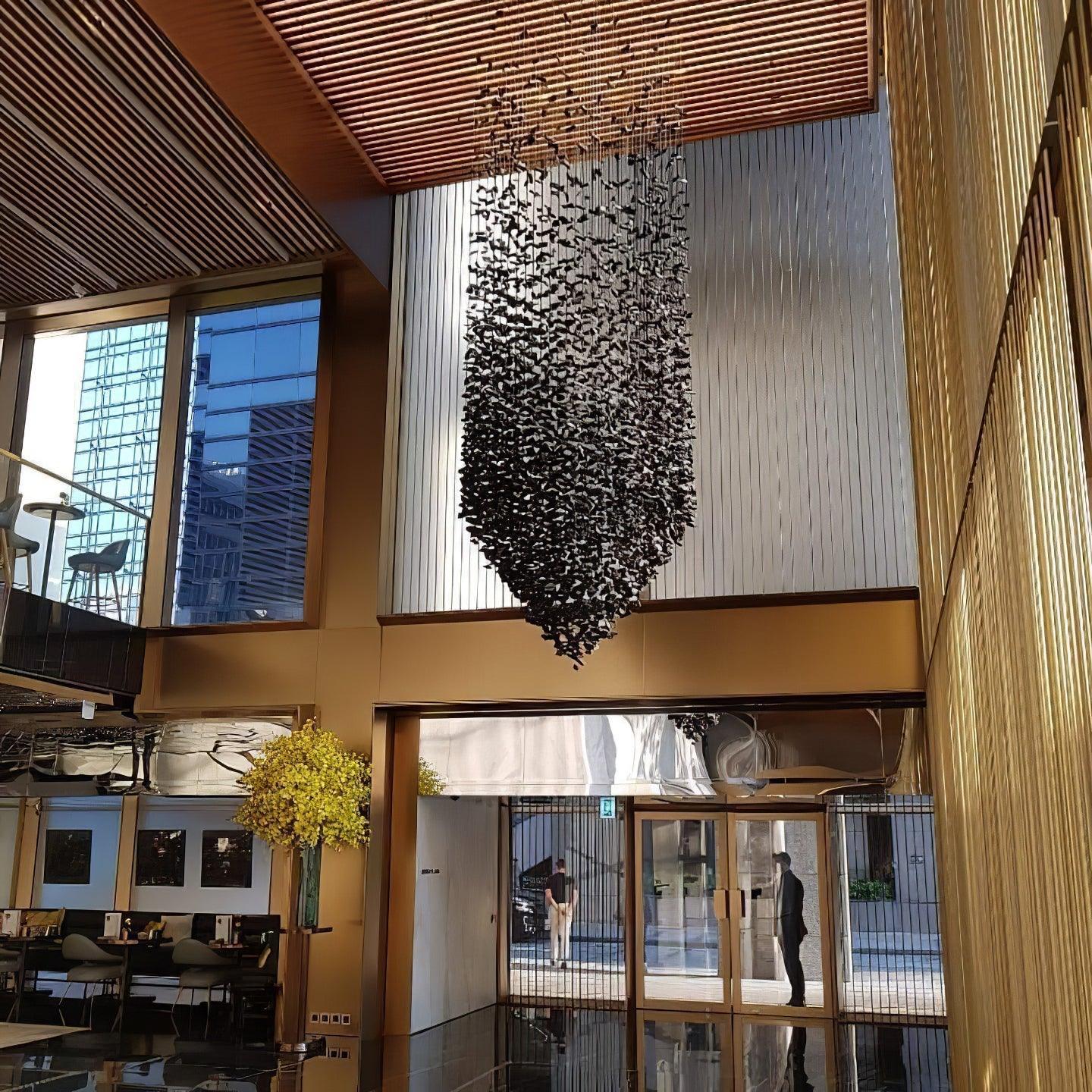 Charcoal Chandeliers G to L - Elegant Design, Adjustable Height