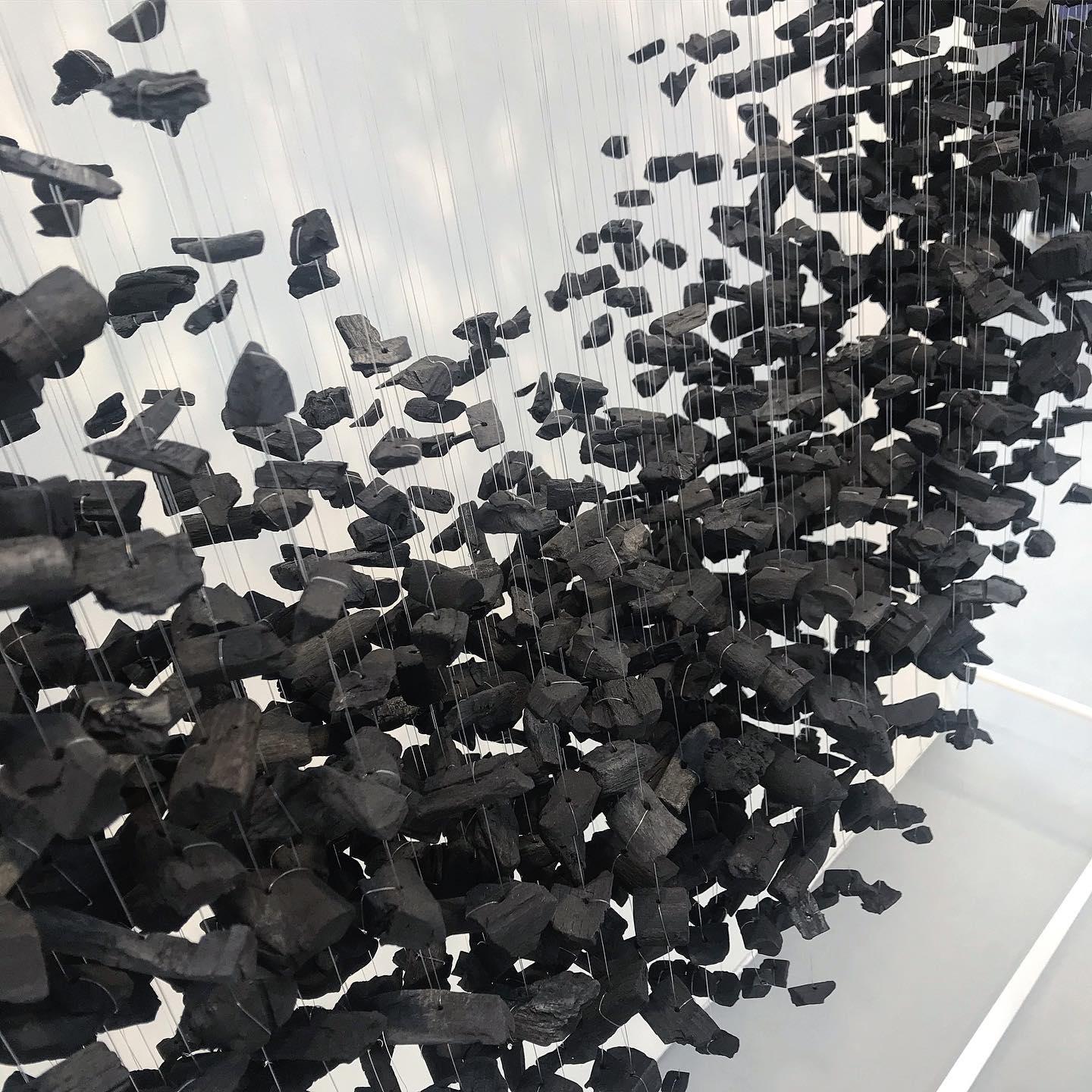 Charcoal Chandeliers - Elegant Design, Adjustable Height, LED Compatib