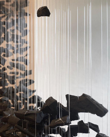 Charcoal Chandeliers - Elegant Design, Adjustable Height, LED Compatib