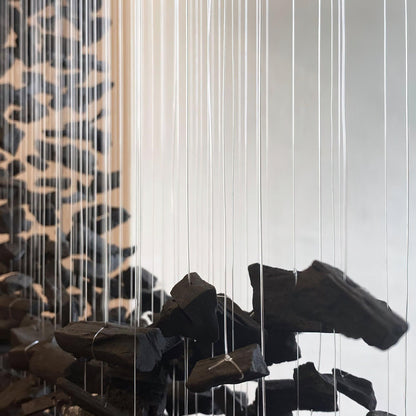Charcoal Chandeliers H - Elegant Design with Adjustable Height & LED B