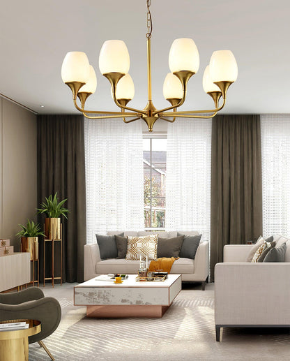 Charlie Chandelier - Elegant Lighting Fixture with Adjustable Height &