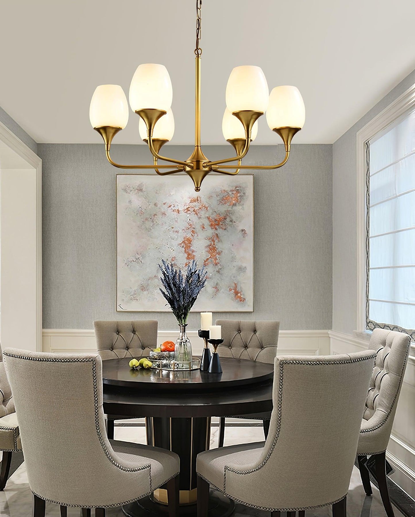 Charlie Chandelier - Elegant Lighting Fixture with Adjustable Height &